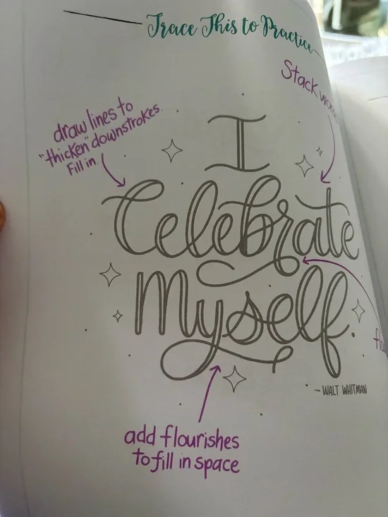 Creative Lettering Journal with Inspirational Quotes - Picture 6 of 8